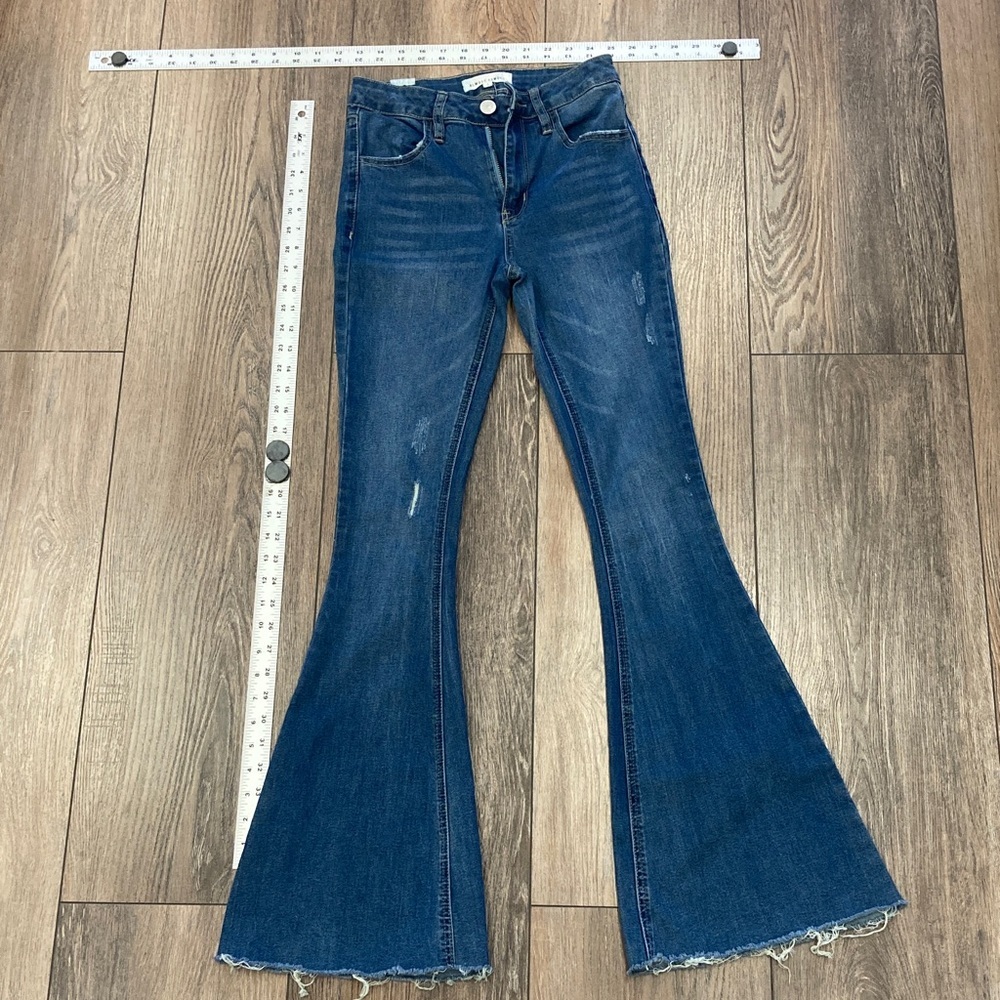Denim, pants, casual, classic, office, party, y2k, school, work, Flare, Jeans